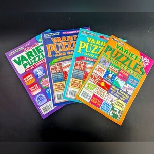 4 PennyPress Variety Puzzle Magazines